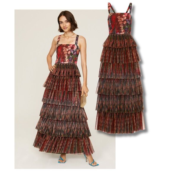 Hutch Dresses & Skirts - NWOT Hutch Avani Tiered Floral Gown - US 14